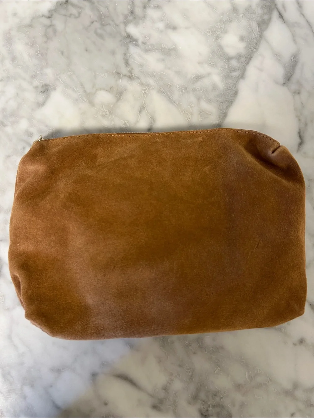 Tan Cosmetics Bag/Travel Pouch •